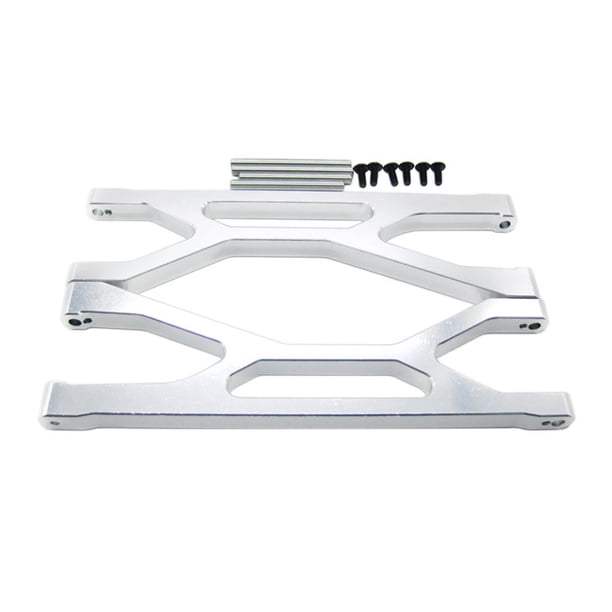 Brazo superior delantero y trasero de repuesto para buggy RC Plata