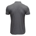 thumbnail image 3 of xiaxaixu Men’s Shirt, Short Sleeve Shirt Turn-down Collar Button Closure Ribbed Solid Summer Tops for Casual Daily, 3 of 5