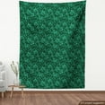thumbnail image 4 of Ambesonne Floral Fabric by the Yard Upholstery, Blossoming Vivid Nature, 1 Yard, Jade Green Pale Green, 4 of 5