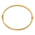 thumbnail image 2 of Leslie's 14K Gold Polished Hinged Bangle Bracelet (Weight: 4.59 Grams, Length: 7 Inches), 2 of 3
