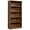 Grand Walnut, variant on Bowery Hill 5-Shelf Transitional Engineered Wood Bookcase in Chalked Chestnut