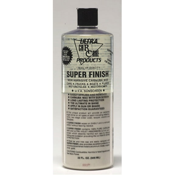 Ultra Car Care SUPER FINISH Car, truck and  Boat Wax 32oz