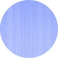 thumbnail image 1 of Ahgly Company Machine Washable Indoor Round Abstract Blue Contemporary Area Rugs, 5' Round, 1 of 4