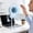 Light Blue, variant on Upgraded USB Suction Cup Mini Fan Mint Rechargeable Portable Mini Fan With Digital Display Adjustable Speed Strong Wind Quiet Cooling Kitchen Office Bathroom Use Mint