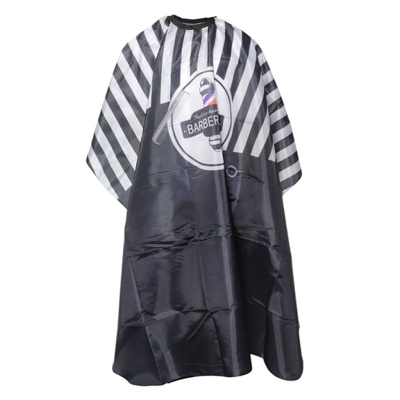 Unique Bargains 1 Pc Professional Geometric Pattern Hair Cutting Cape 67.72"x57.09" Black White