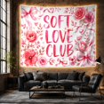 thumbnail image 5 of Framed Cute Animals with Soft Love Club Clean, Playful Watercolor for Animal Lovers, Cute Animal Wall Decor, Valentine'S Day Gift, Tapestry Wall Hanging for Bedroom and Dorm, 5 of 6