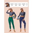 thumbnail image 4 of ALove Women's V Slit Swim Pants High Waisted Stretchy Tight Leggings Suring Swim Bottoms, 4 of 7
