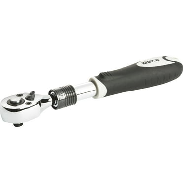 Klutch Extendable Ratchet, 1/4in. Drive, 6 1/2in. to 8 1/4in. Range