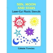 Sun, Moon and Stars Laser-Cut Plastic Stencils