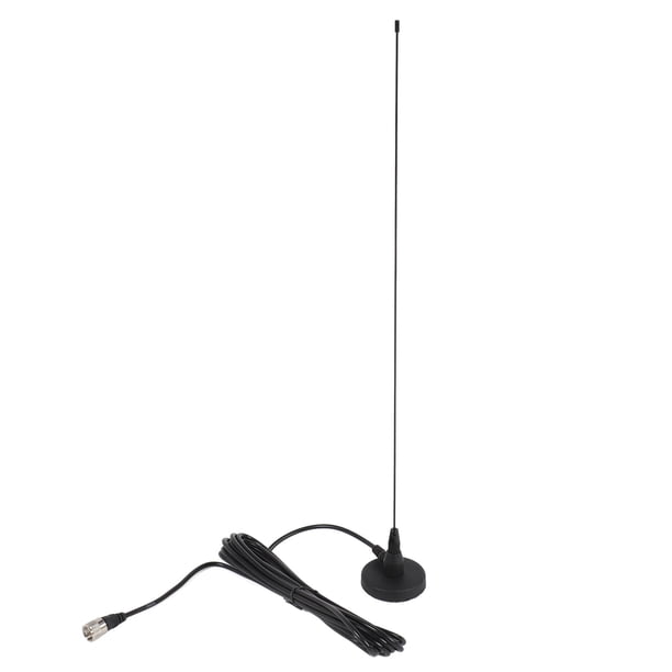 Antena De Radio Para Automóvil, Intensidad De Señal Mejorada De Doble Banda Fácil De Instalar 144MHz 430MHz VHF UHF Antena De Radio Estéreo Para Automóvil Cable Coaxial