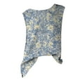 thumbnail image 4 of Blue Women's Tanks, Vintage Floral Print Vest For Women Timeless,Women's Tanks & Camis L, 4 of 4