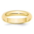 thumbnail image 4 of 10K Yellow Gold 4mm Half Round Band Ring Size 6.5, 4 of 7
