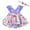 Purple, variant on Baby Girls Clothes Plaid Romper Dress Summer Sleeveless Overalls Onesies Lace Trim Cotton Fashion Bodysuit, Hot Pink, 0 Months