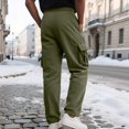 thumbnail image 5 of Corduroy Cargo Pants for Men Straight Leg Relaxed Fit Multi Pocket Drawstring Outdoor Work Pants, 5 of 7