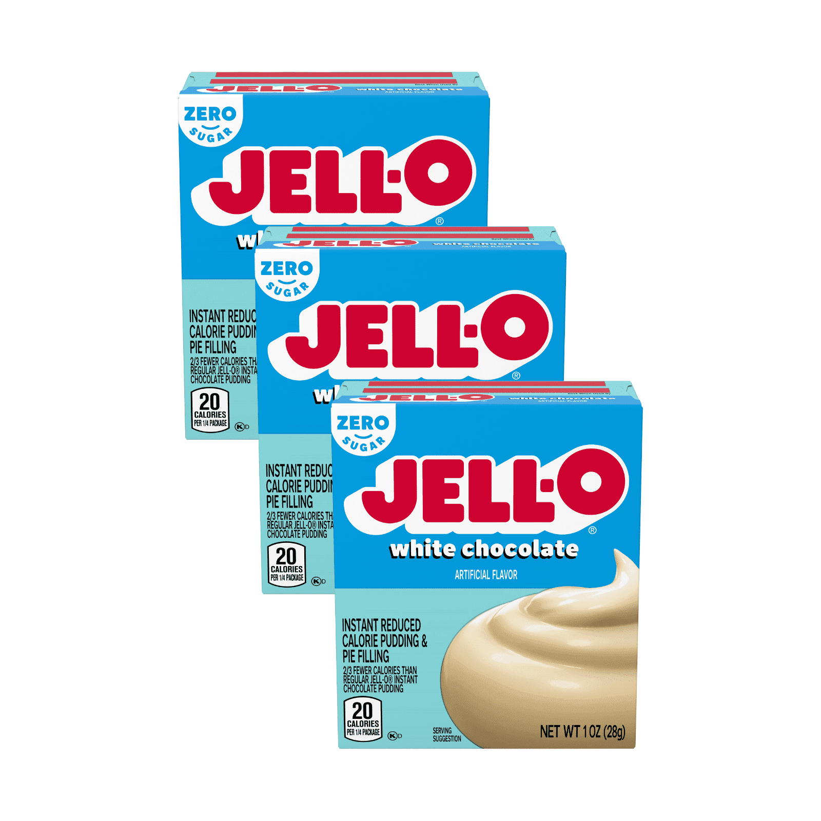 Jell-O, Banana Cream Instant Pudding Mix, 0.9 oz Box Pack-4