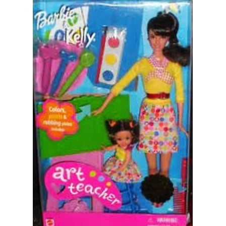 Barbie & Kelly Art Teacher Brunette Mattel 2002