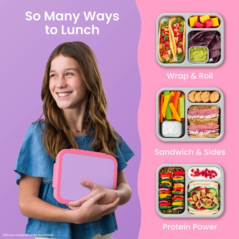 Bentgo Stainless Steel Lunch Box, 4.3-Cup, Purple photo 5