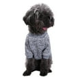 thumbnail image 4 of Pet Puppy Clothes Warm Pet Dog Cat Jacket Coat Soft Sweater Clothing For Dogs Gray XS, 4 of 5