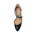 thumbnail image 3 of Zapatos de Tacón Bajo con Correa al Tobillo para Mujer DREAM PAIRS, Tacón Grueso 5 cm, Color Negro, 3 of 8