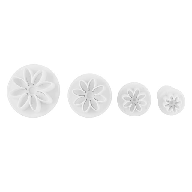 Suministros de cocina, 4 moldes para decorar pasteles, moldes para decorar galletas, molde cortador, diseño aerodinámico