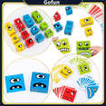thumbnail image 3 of Juego de rompecabezas Emoji Cube Face Change con campana para niños y familiares, 3 of 6