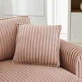 thumbnail image 4 of SEENYOO 46.5" Lounge Sofa, Living Room Couch; Single Lazy Sofa Chair, Padded Backrest and Seat, Dual Armrests, Multi-Room Use, Pink, 4 of 11