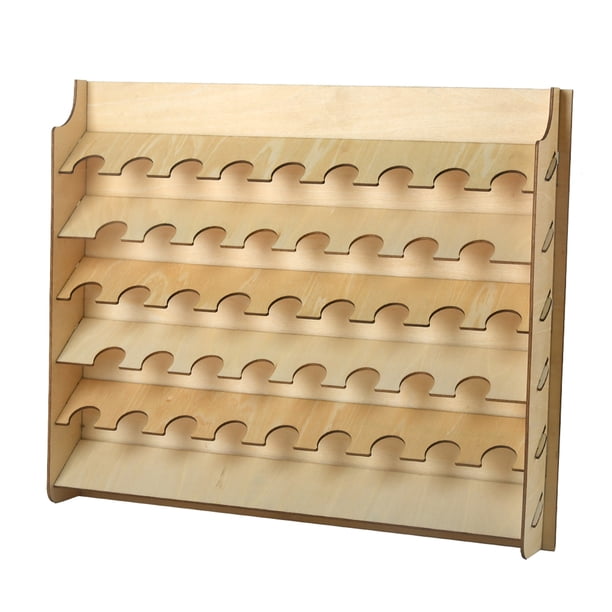 Modelo Pintura Pintura Delicada Conveniente Pigmento de Madera Modelos Para Estantes Accesorios Contenedor de Almacenamiento Para Organizar Almacenamiento de Uso Vogacara HA012210-00