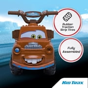 Kid Trax Toddler Disney Cars 3 Tow-Mater Electric Quad Ride-On, Kids 1.5-3 Years Old, 6 Volt Battery and Charger Included, Max Weight 44 lbs, Tow-Mater brown