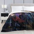 thumbnail image 2 of Pattern Blanket Genshin Impact Mona Blankets Bed Sofa Couch Soft Velvet, 2 of 6