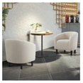 thumbnail image 2 of Barrel Chair, Soft Accent Chair Side Chair Club Chair Modern Deep Seating Barrel Armchair for Living Room Furniture Reading Room Bedroom Ivory, 2 of 2