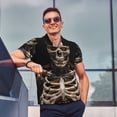 thumbnail image 4 of Fotbe Cyber Skeleton With Tattoos Camiseta Polo de Golf para Hombre con Estampado – Camisa Deportiva Transpirable con Cuello Abotonado-Large, 4 of 6
