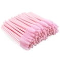 thumbnail image 4 of 100PCS Disposable Silicone Mascara Wand, Tower-shaped Pink Silicone Spoolie Brush for Eyelash Extensions, Lifting, and Brow, 4 of 5