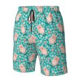 thumbnail image 4 of Fotbe Pig And Flower Trajes de Baño Estampados para Hombre, Shorts de Verano de Secado Rápido, Ropa de Playa, Bañadores-3X-Large, 4 of 6