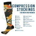 thumbnail image 2 of FORMRS Womens Knee High Socks Casual Long Thick Travel Daily Wear, 2 Pairs, Fish Pattern, 2 of 6