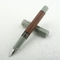thumbnail image 4 of Wood Fountain Pen with 0.38mm EF Tip Ergonomic Grip for Beginner Writing Journaling Large Inks Converter Fountain Pen, 4 of 7