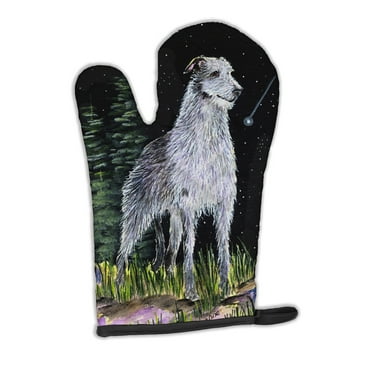 Carolines Treasures SS8493OVMT Starry Night Scottish Deerhound Oven Mitt, 12" by 8.5", Multicolor