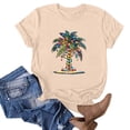 thumbnail image 3 of Blusas de Manga Corta para las Mujeres Divertida Impresión Cuello Redondo Camiseta Vintage, Blusas de Primavera para las Mujeres, 3 of 5