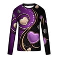 thumbnail image 4 of Lilgiuy Men Casual Round Neck Long Sleeve Pullover Valentine's Day 3D Printed T-Shirt Blouse Streetwear, 4 of 5
