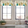 thumbnail image 3 of LALILO Kitchen Curtain Valance Dream Boho Tribal Tender Rod Pocket Window Curtain 52"x 18" Set of 2, 3 of 5