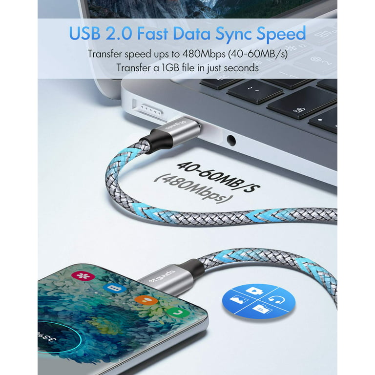 UGREEN USB Type C Cable 3A 18W QC Fast Charging USB-C Data Cord For iPad  Samsung