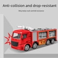 thumbnail image 2 of El juego de modelos de simulación de rociadores de camión de bomberos de aleación puede levantar el automóvil de inercia para niños y niñas, juguete de regalo para niños, 2 of 2