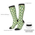thumbnail image 6 of Haiem Banana Tree Leaves Socks, Funny Novelty Crazy Design Cotton Socks Sports Socks Knee High Socks For Men, Women,1Pairs - Gift For Working Friends, 6 of 8