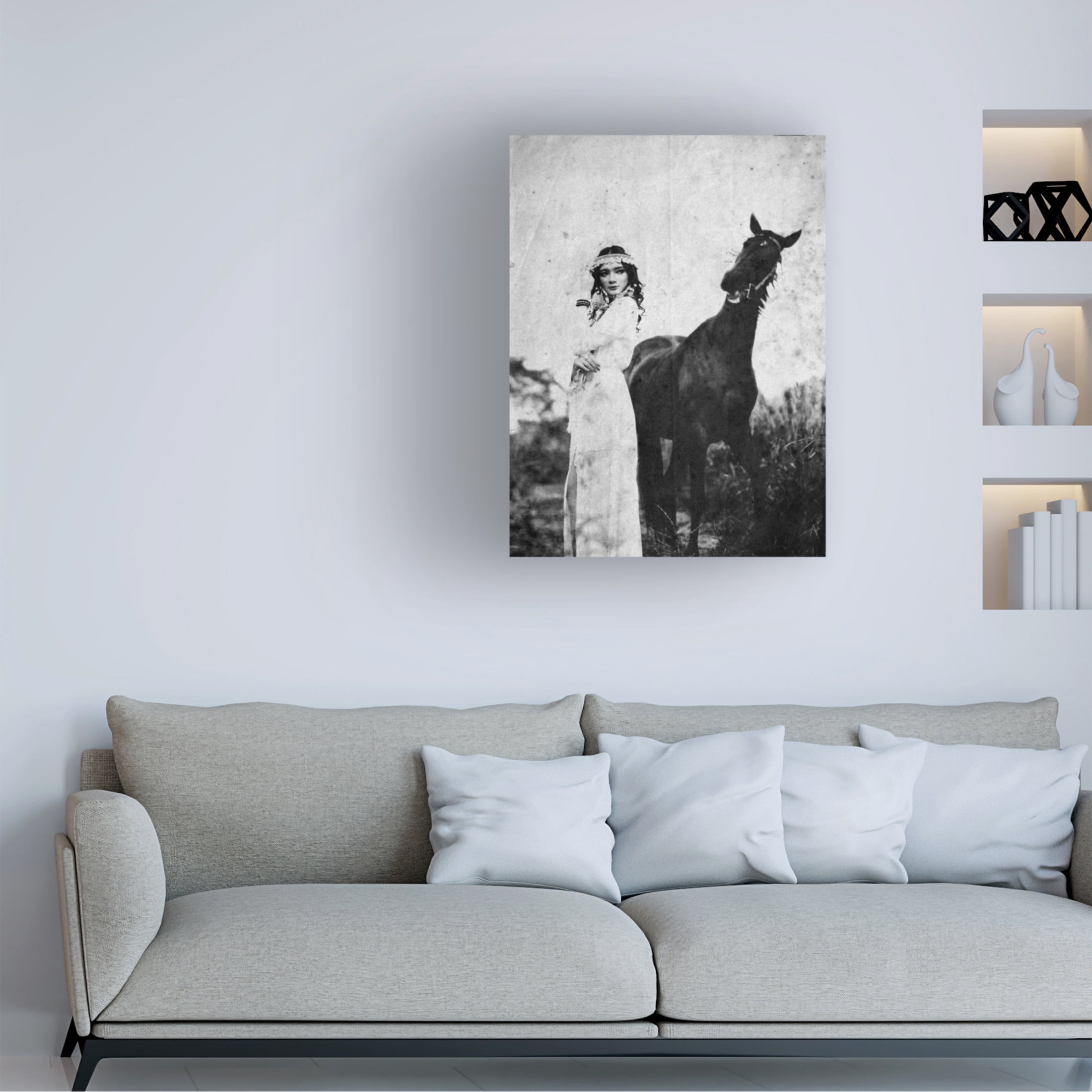 Canvas Wall Art - Abr Abe 'Napelu' Wall Art for Living Room, Bedroom, or Office Décor by Trademark Fine Art - 24 x 32 Inches