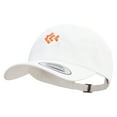 thumbnail image 2 of Cool Fish Line Logo Embroidered Dad Style Unstructured Low Profile 6 panel Cotton Cap - White OSFM, 2 of 5