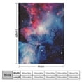 thumbnail image 4 of Jiayy  Galaxy Blanket Outer Space Universe Nebula Gifts Presents for Kids Boys Men Women Girls for Birthday ChristmasSoft Cozy Lightweight Plush Flannel Throw Blanket, 4 of 6
