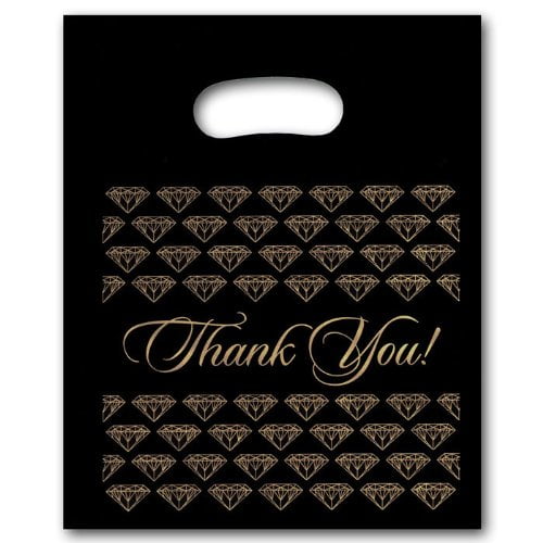 plastic jewelry gift bags Thank You Bag (Sm.) By jbt