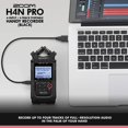 thumbnail image 5 of Zoom ZOOM-ZH4NPROAB-M-KIT3854-NFBA H4n Pro Four-Channel Handy Audio Recorder Musicians Accessory Pack Kit, Black, 5 of 8