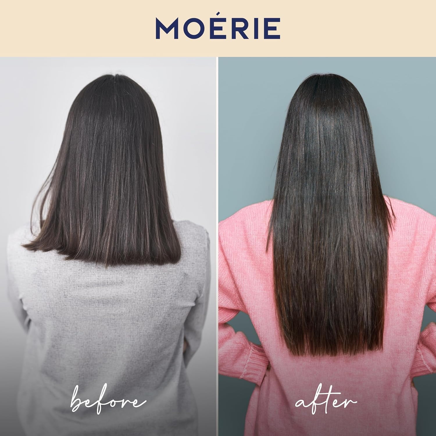 Moerie Shampoo, Conditioner, Hair Mask & Spray Set – 4-in-1 Mega Pack for Fuller-Looking, Healthy-Looking Hair – Paraben & Silicone Free