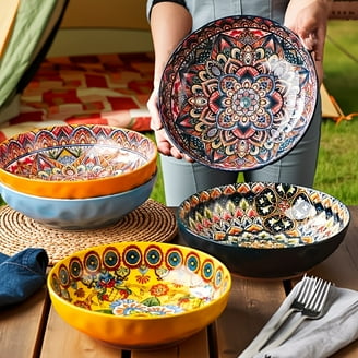 Wanda June Home Texas Sunset 12-Piece Decorated Fine Ceramic