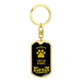 thumbnail image 4 of Tibetan Spaniel Keychain Stainless Steel or 18k Gold, 4 of 8